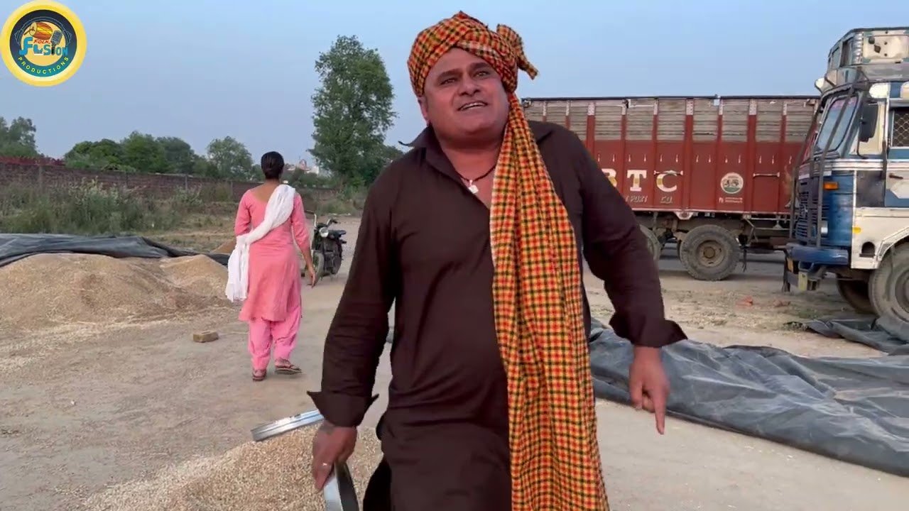 BHANA DANA MANDI VICH  || Bhana Bhagoda Comedy Skit 2022 || Folk Fusion Productions ||