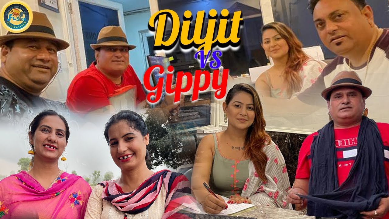 Diljit Dosanjh v/s Gippy Grewal || Bhana BHagoda|| Folk Fusion Productions||comedy Skit||