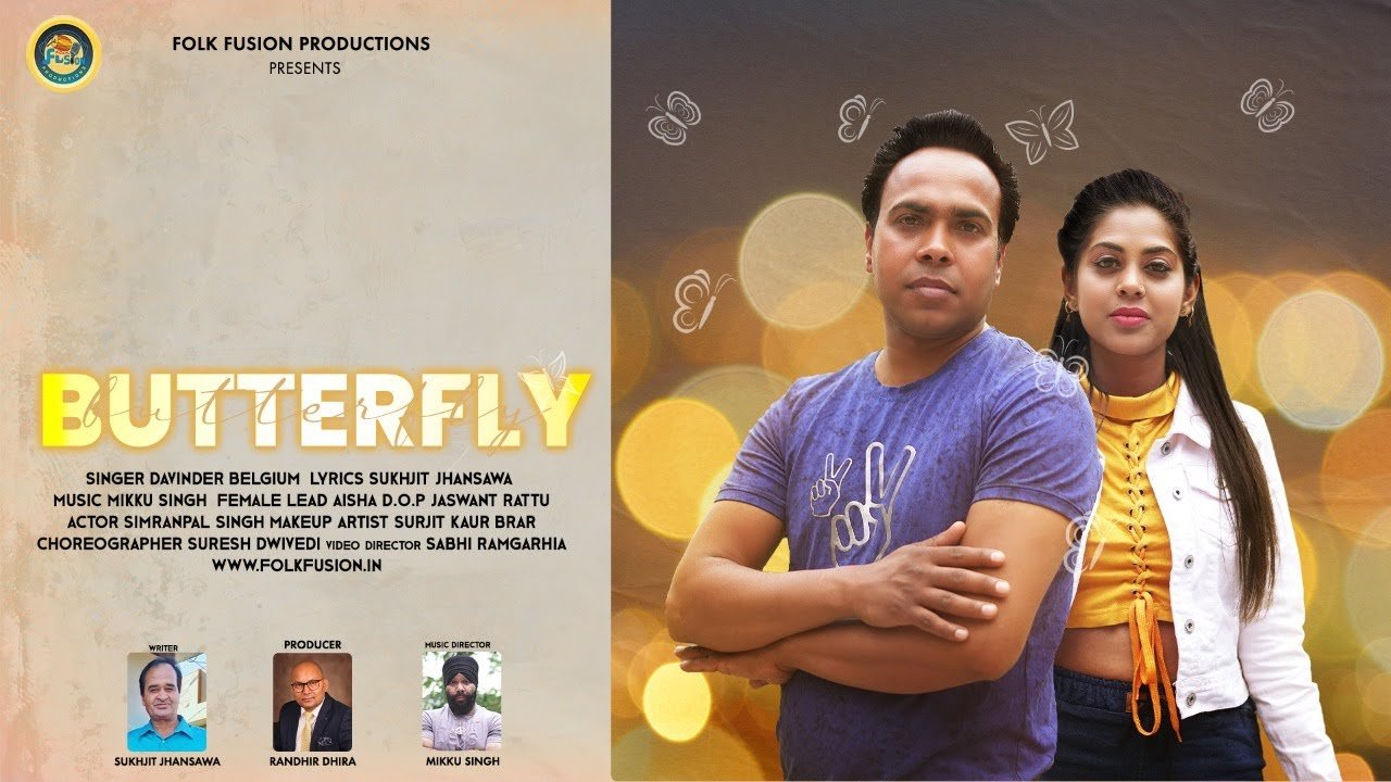 BUTTERFLY || Davinder Belgium|| Folk Fusion Productions|| Latest New Songs 2021 ||